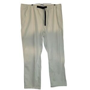 STOIC XXL Beige Cotton Blend Casual Pants Trousers With Belt Menswear